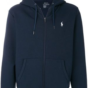Navy blue sweater zip up